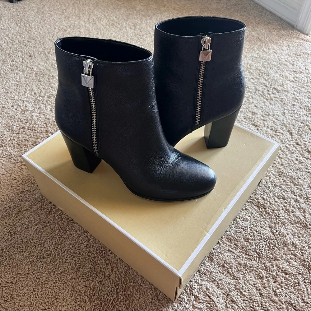 Michael Kors Black Heeled Boots - Picture 4 of 6